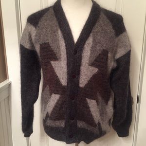 CASABLANCA SWEATER CARDIGAN VINTAGE GRAY Size XL OSWAL